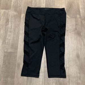 Womens Marc New York Performance Sheer Active Cropped Leggings